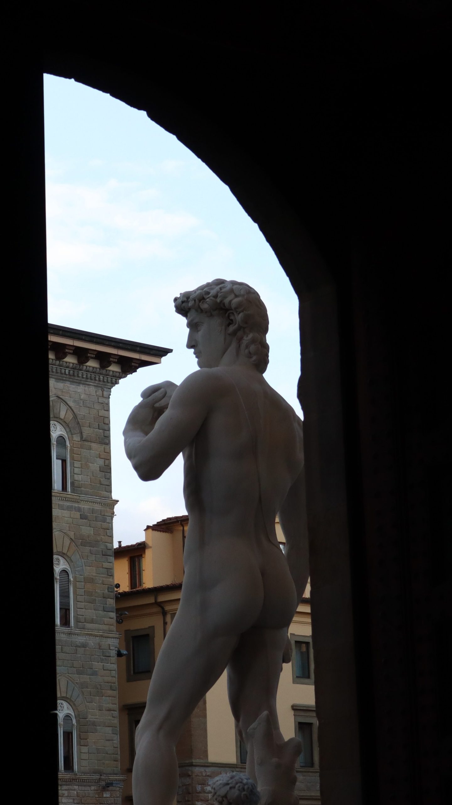 window photo of statue